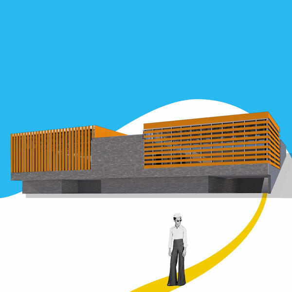 restaurant on a slope